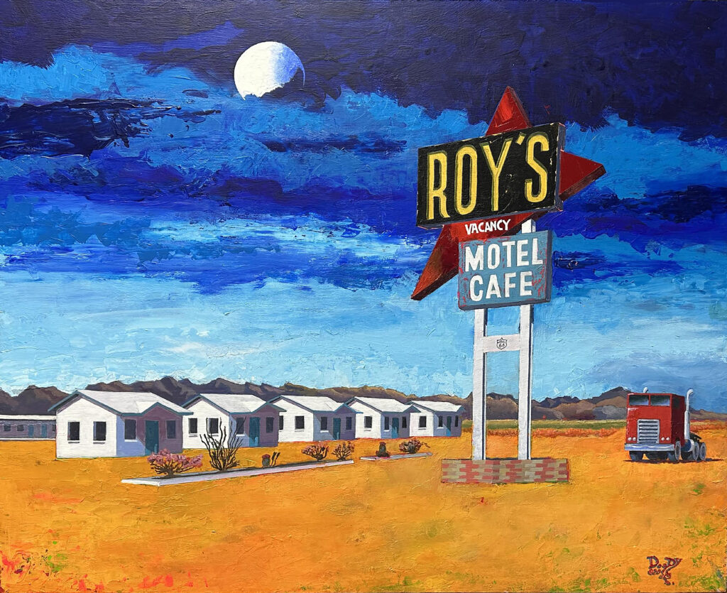 roy's motel bungalows fine art prints