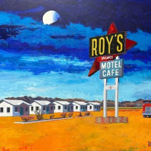 roy's motel bungalows fine art prints