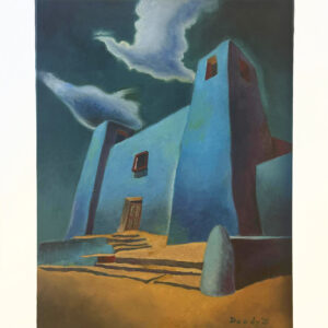 blue acoma print
